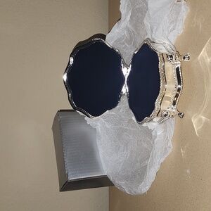 NIB Silver plated jewelry box.